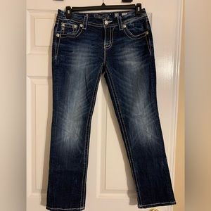 Miss Me Mid-Rise Easy Crop Jeans Sz 28